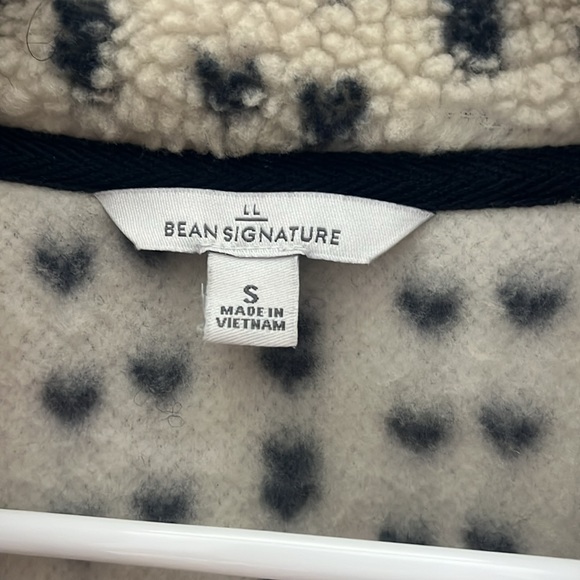 L.L. Bean fleece half-zip pullover womens small - Picture 3 of 4